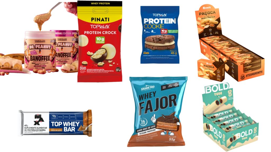 Marcas que já investem nesse mercado de doces proteicos